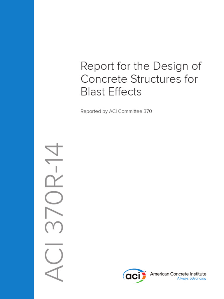 ACI 370R-14: Report for the Design of Concrete Structures for Blast ...