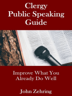 Clergy Public Speaking Guide: Improve What You Already Do Well