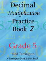 Decimal Multiplication Practice Book 2, Grade 5