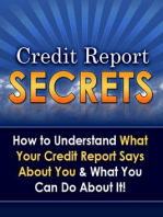 Credit Report Secrets: How to Understand What Your Credit Report Says About You and What You Can Do About It!