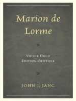 Marion de Lorme: Victor Hugo: Édition Critique