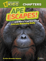 National Geographic Kids Chapters: Ape Escapes: and More True Stories of Animals Behaving Badly