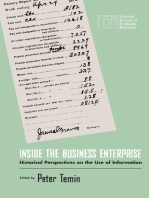 Inside the Business Enterprise: Historical Perspectives on the Use of Information