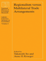 Regionalism versus Multilateral Trade Arrangements