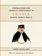 Instructions for American Servicemen in France during World War II