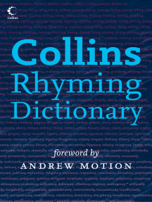 Collins Rhyming Dictionary By Rosalind Fergusson Andrew Motion Ebook Scribd