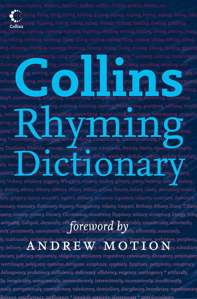 Collins Rhyming Dictionary by Rosalind Fergusson, Andrew Motion