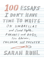 100 Essays I Don't Have Time to Write