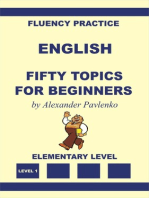 English, Fifty Topics for Beginners, Elementary Level