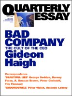 Quarterly Essay 10 Bad Company: The Cult of the CEO