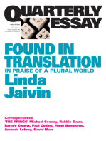 Quarterly Essay 52 Found in Translation