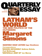 Quarterly Essay 15 Latham's World: The New Politics of the Outsiders