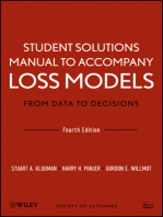 Student Solutions Manual to Accompany Loss Models