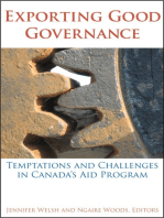 Exporting Good Governance: Temptations and Challenges in Canada’s Aid Program