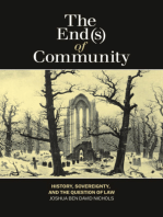 The End(s) of Community: History, Sovereignty, and the Question of Law