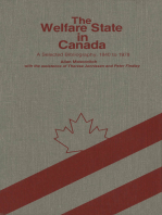 The Welfare State in Canada: A Selected Bibliography, 1840 to 1978