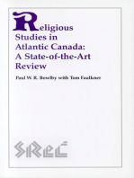 Religious Studies in Atlantic Canada: A State-of-the-Art Review