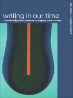 Writing in Our Time: Canada’s Radical Poetries in English (1957-2003)