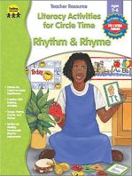 Literacy Activities for Circle Time: Rhythm and Rhyme, Ages 3 - 6