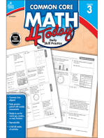 Common Core Math 4 Today, Grade 3: Daily Skill Practice