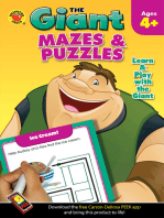 The Giant: Mazes & Puzzles Activity Book, Ages 4 - 5