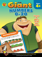 The Giant: Numbers 0–20 Activity Book, Ages 4 - 5