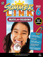 Math Plus Reading Workbook: Summer Before Grade 6