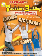 Jumpstarters for Vocabulary Building, Grades 4 - 8: Short Daily Warm-Ups for the Classroom