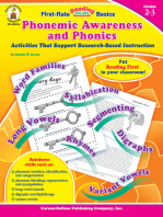 Phonemic Awareness and Phonics, Grades 2 - 3: Activities That Support Research-Based Instruction