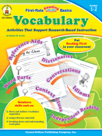 Vocabulary, Grades 1 - 2: Activities That Support Research-Based Instruction