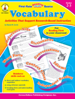 Vocabulary, Grades 2 - 3: Activities That Support Research-Based Instruction