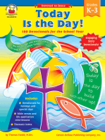 Today Is the Day!, Grades K - 3: 180 Devotionals for the School Year