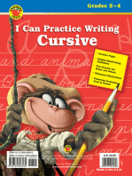 I Can Practice Writing Cursive, Grades 2 - 4
