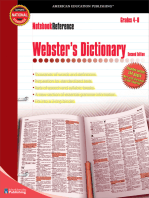 Webster's Dictionary, Grades 4 - 8: Second Edition