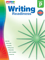 Writing Readiness, Grade PK