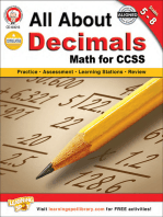 All About Decimals, Grades 5 - 8