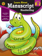 Manuscript Handwriting, Grades K - 2