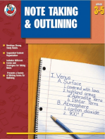 Note Taking & Outlining, Grades 3 - 5