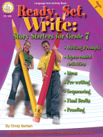 Ready, Set, Write, Grade 7: Story Starters for Grade 7