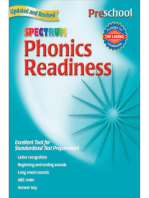 Phonics Readiness, Grade PK