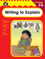 Writing to Explain, Grades 3 - 6