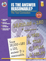 Is the Answer Reasonable?, Grade 6: The Test Connection