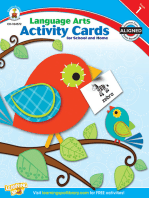 Language Arts Activity Cards for School and Home, Grade 1