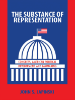 The Substance of Representation: Congress, American Political Development, and Lawmaking