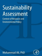 Sustainability Assessment: Context of Resource and Environmental Policy