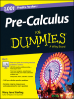 Pre-Calculus: 1,001 Practice Problems For Dummies (+ Free Online Practice)