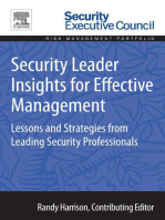 Security Leader Insights for Effective Management: Lessons and Strategies from Leading Security Professionals