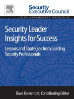 Security Leader Insights for Success: Lessons and Strategies from Leading Security Professionals