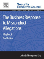 The Business Response to Misconduct Allegations: Playbook