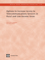 Options to Increase Access to Telecommunications Services in Rural and Low-Income Areas: